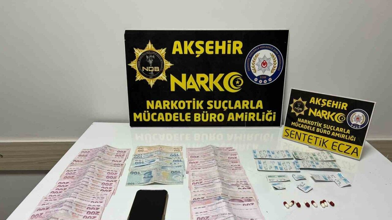 Akşehir’de polisten uyuşturucu operasyonu: 1 gözaltı