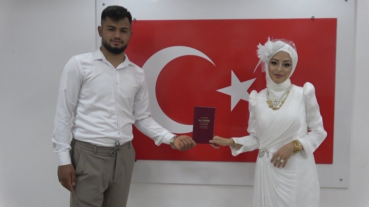 Kilis’te "İki İnsan Bir Hayat" projesi kapsamında nikah töreni gerçekleşti