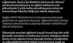 AK Partili Cıngı'dan KAYÜ yönetimi ve öğrencilerine Start-Up teşekkürü