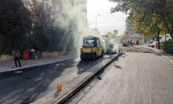 Talas Bahçelievler'de 750 ton sıcak asfalt