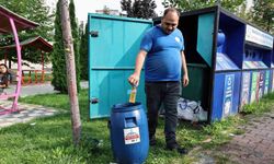 Talas'ta atık yağlar toplanıyor çevre korunuyor