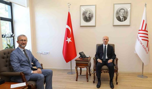 YÖK Başkanı Özvar, Ukrayna’nın Ankara Büyükelçisi Dzhelialov’u kabul etti