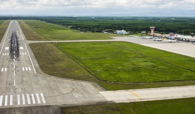 Samsun Çarşamba Havalimanı’nda 10 ayda 14 bin uçak, 1,3 milyon yolcu