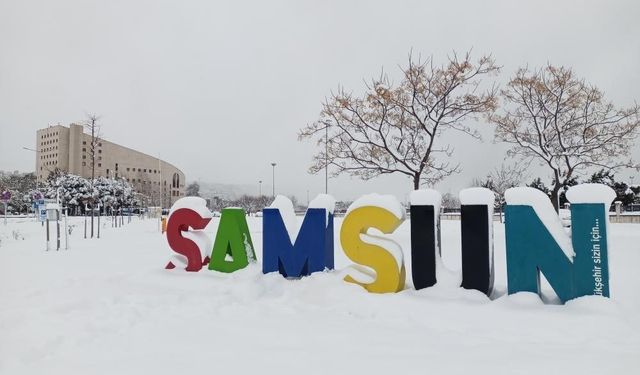 Samsun'da kar tatili: Bazı ilçelerde eğitime 1 gün ara