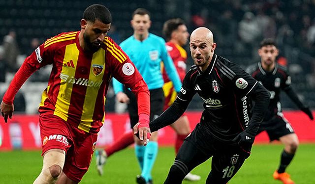 Kayserispor Beşiktaş karşısında uzatma bölümünde kaybetti