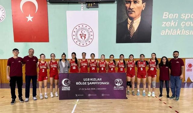Melikgazi Kayseri Basketbol U18 takımı Anadolu Şampiyonasına katılmaya hak kazandı