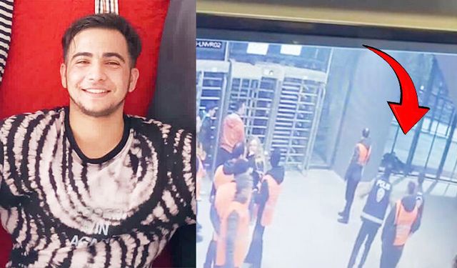 Genç taraftarın tribünden düştüğü anlar kamerada