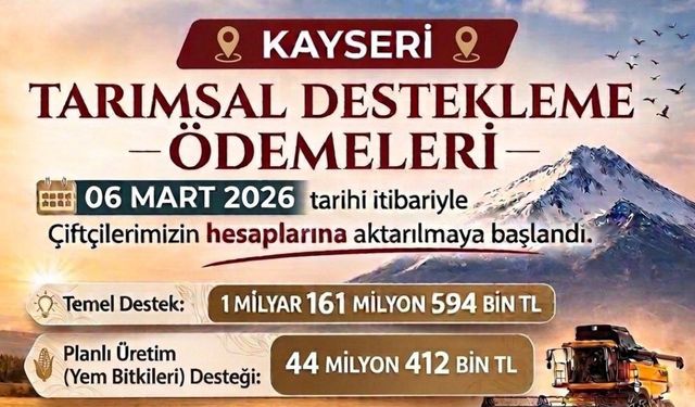 Okandan duyurdu: Çiftçilere tarımsal destek ödemeleri yarın hesaplara aktarılacak