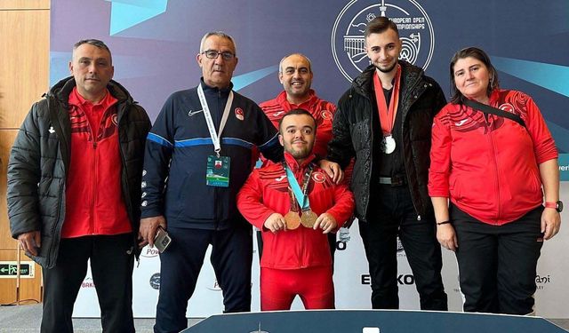 Kayserili milli sporcu Çağdaş Kaya Avrupa’da ikinci oldu