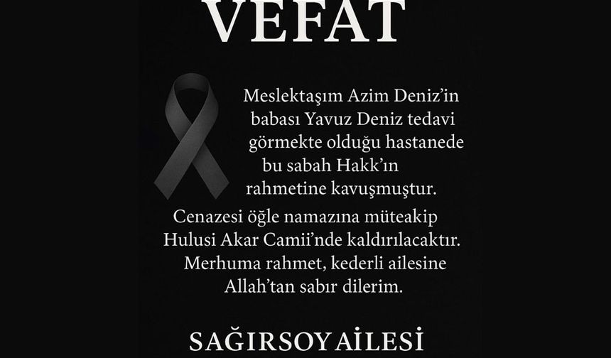 GAZETECİ AZİM DENİZ'İN ACI GÜNÜ