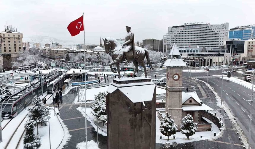 Kayseri'nin en soğuk yeri Tomarza oldu