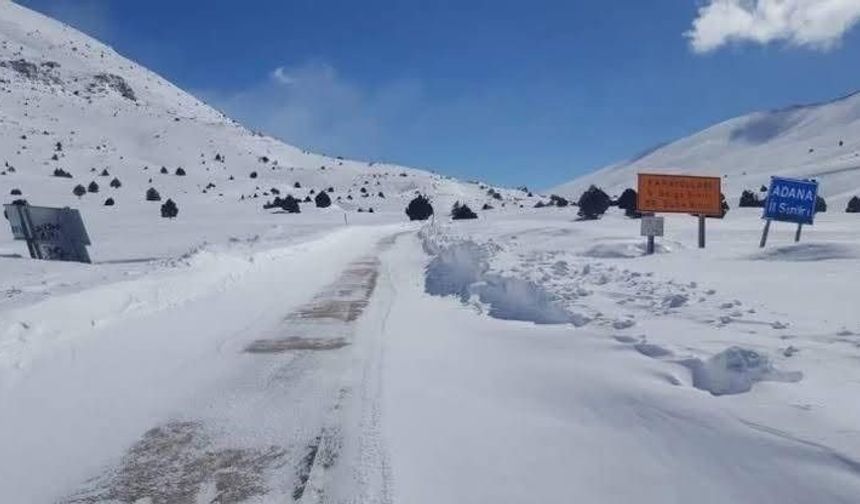 Tomarza - Tufanbeyli yolu açıldı