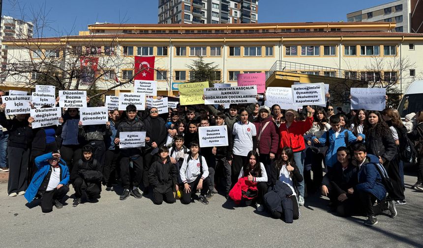 Fatma-Mustafa Hasçalık İlkokulunun kapatılması kararına velilerden tepki