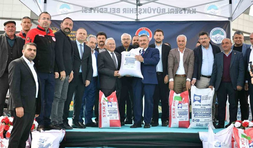 Çiftçiye 360 ton tohum dağıtıldı