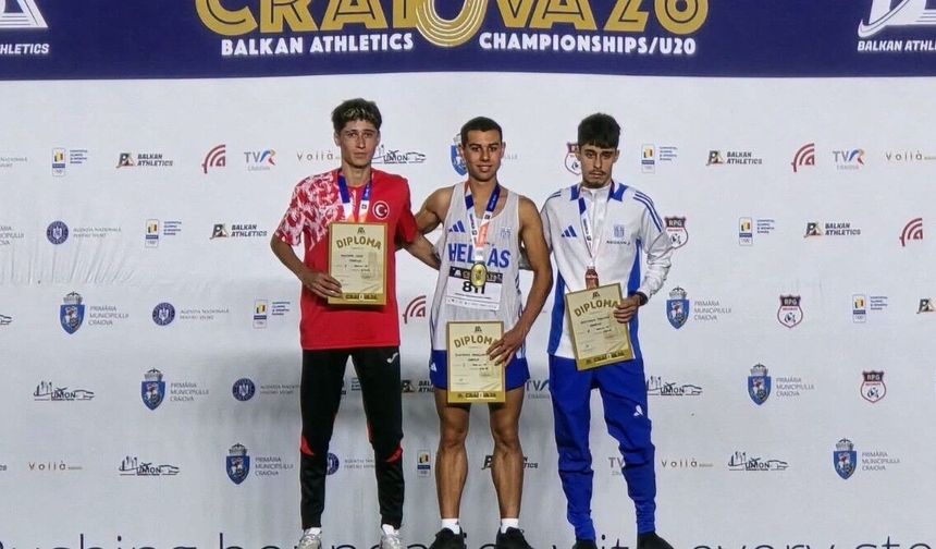 Mustafa Kaya U20 Balkan Şampiyonası'nda gümüş madalya kazandı