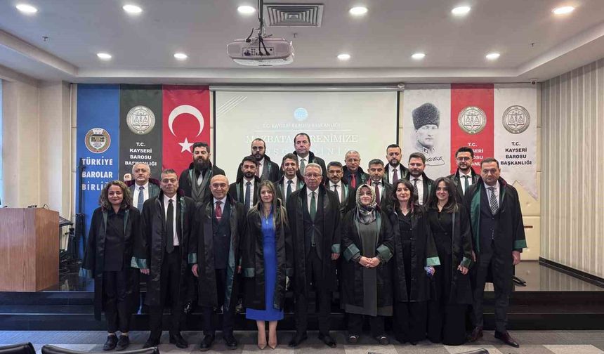 Kayseri Barosu Başkanı Özsoy mazbatasını aldı