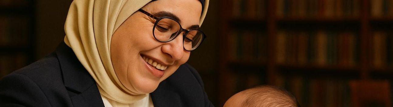 Milletvekili Ayşe Böhürler 5.torununu kucağına aldı